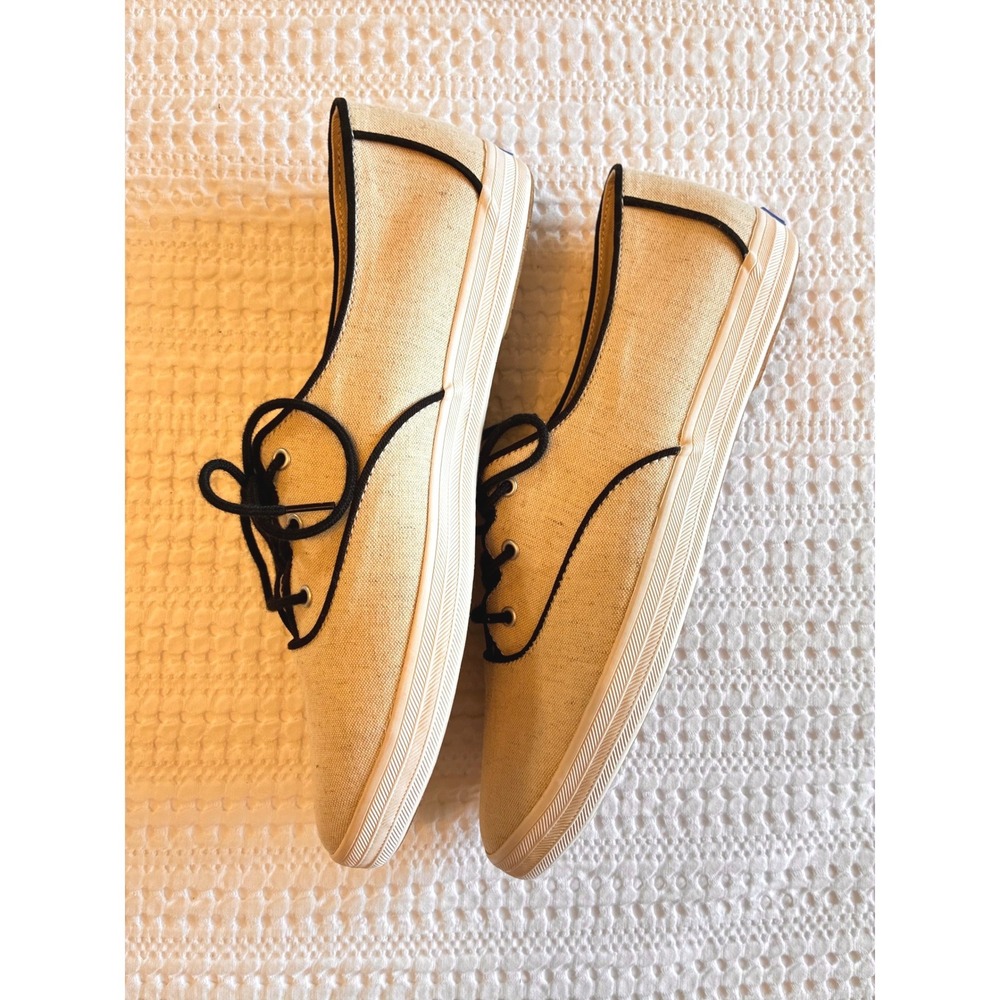 Keds Sneakers Champion Point Low Wave Canvas Lace-Up Tan  Pointed Casual Flat 9M - Picture 11 of 12
